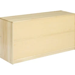 Factory Second Premium Solid Maple Toddler 5-Compartment Storage Unit Solid Back