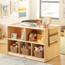 Factory Second Premium Solid Maple Toddler Storage Island