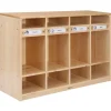 Factory Second Premium Solid Maple 4-Section Toddler Locker