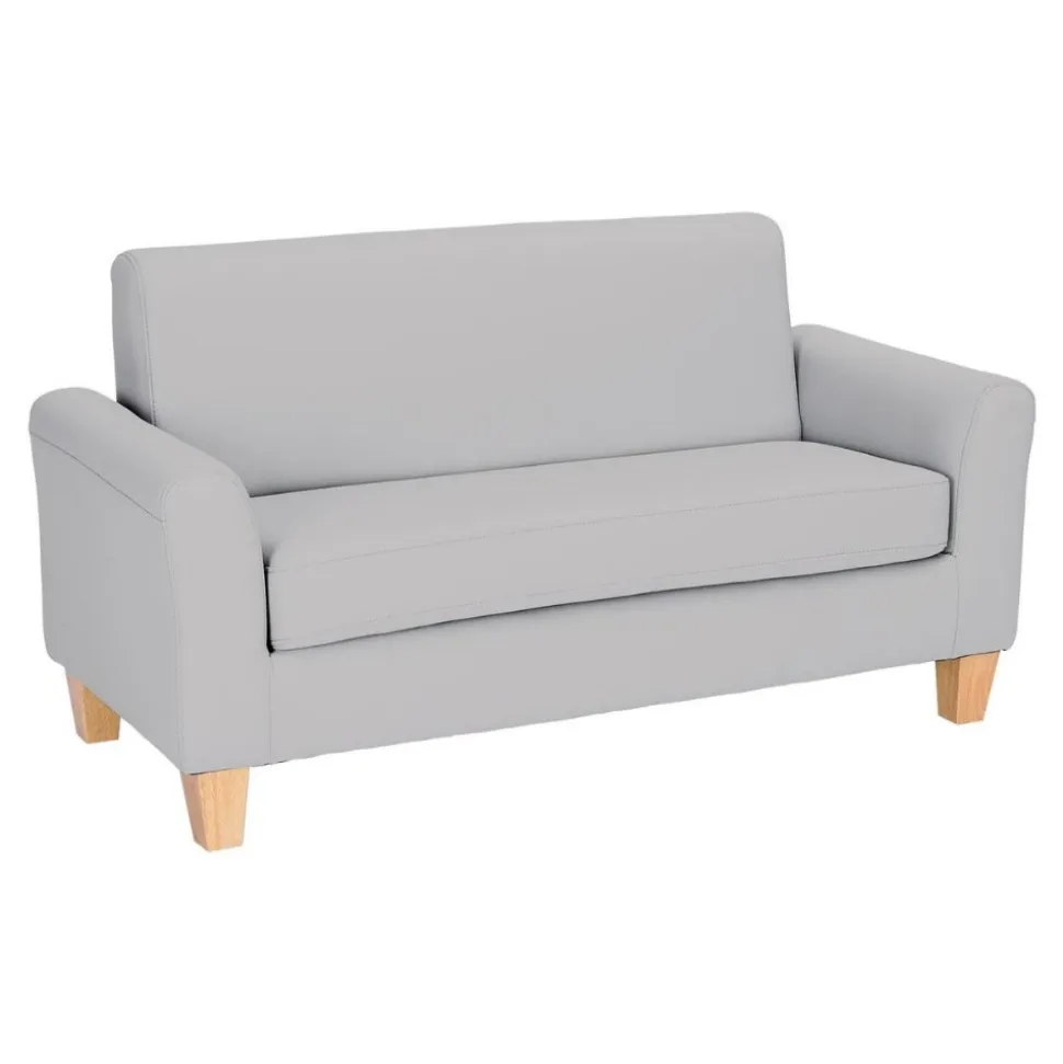 Factory Second Sense of Place Gray Vinyl Couch
