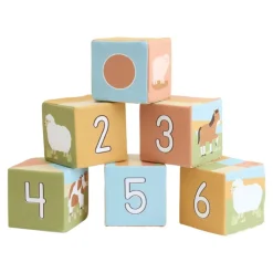 Farm Animal Soft Blocks 6 Pieces