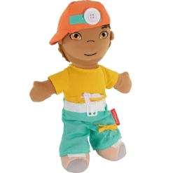 Fastening Learn To Dress Doll Male with Dark Hair