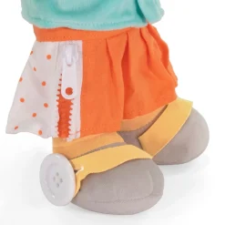 Fastening Learn To Dress Doll Female with Cochlear Implant