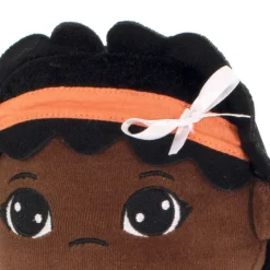 Fastening Learn To Dress Doll Female with Orange Headband