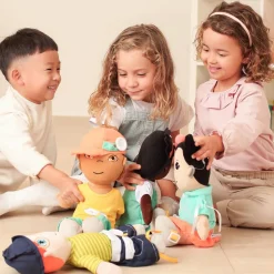 Fastening Learn To Dress Doll Male with Navy Hat and Glasses