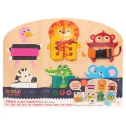 Fine Motor Learning Skills Activity Board Colorful Shapes & Engaging Textures