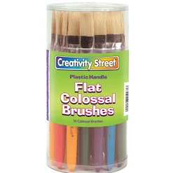 Flat, Stubby-Handle Paint Brushes Set of 30