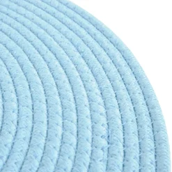 Flex Spot Woven Mat Blue 18" Round Set of 6