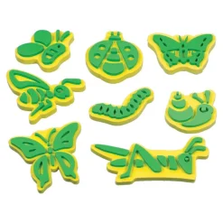 Foam Jumbo Stampers with Animals, Sealife, Insects, and Transportation 48 Pieces
