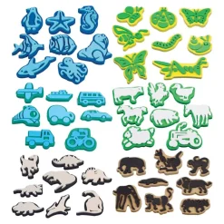 Foam Jumbo Stampers with Animals, Sealife, Insects, and Transportation 48 Pieces
