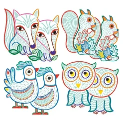 Forest Friends Coloring Activity