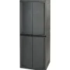 Four-Shelf Storage Cabinet Gray