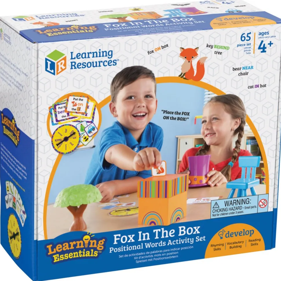 Fox in the Box Positional Words Activity Set