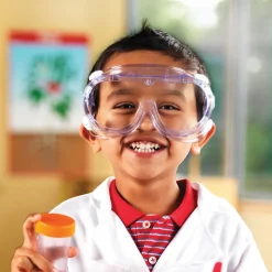 Full Coverage Adjustable Clear Safety Goggles