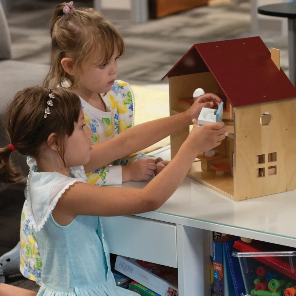 Furnished Wooden Classic Dollhouse