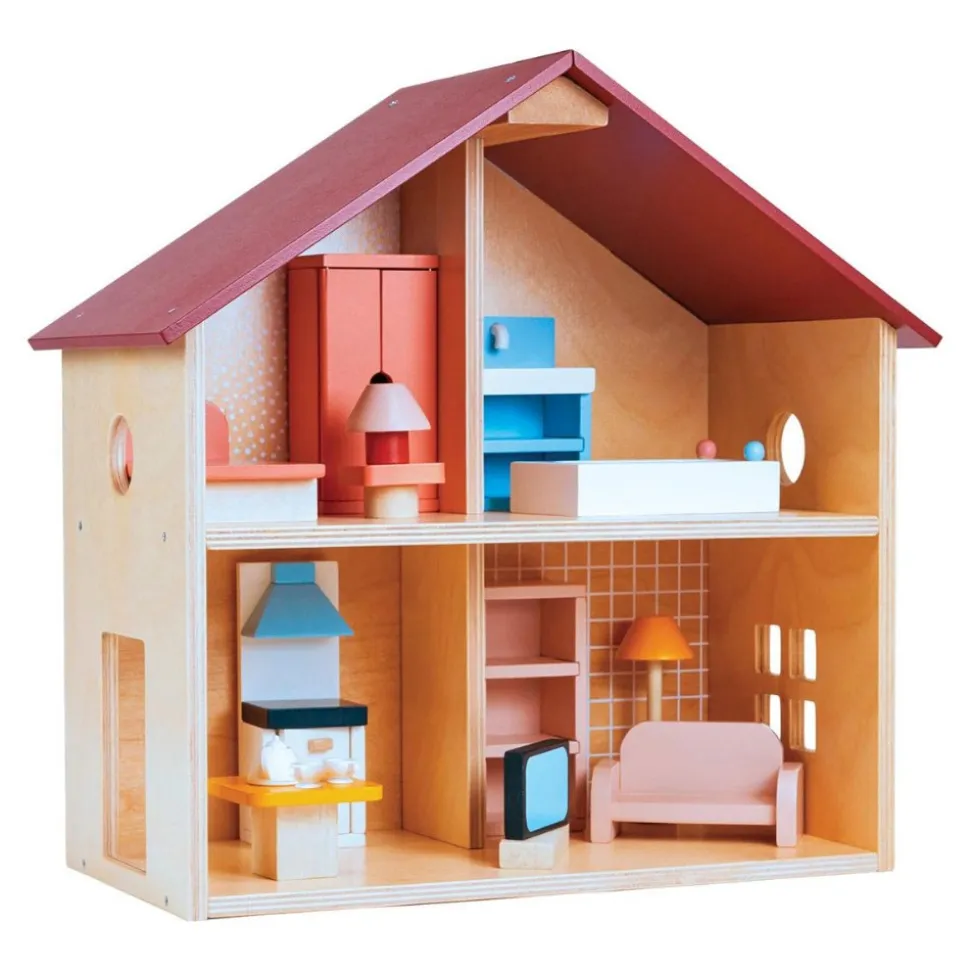 Furnished Wooden Classic Dollhouse