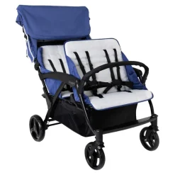 Gaggle® Odyssey 4-Seat Quad Stroller Blue/Gray