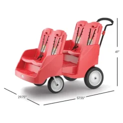 Gaggle® Parade 4 Child Stroller Red