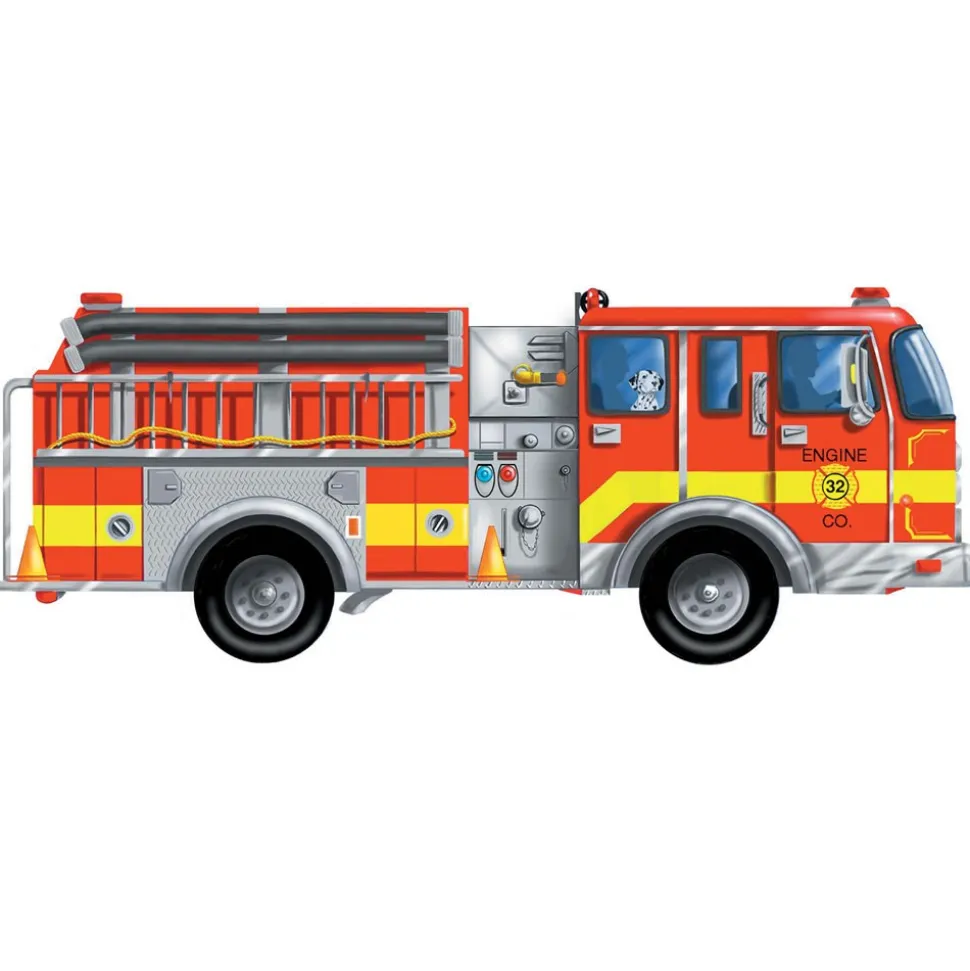 Giant Fire Truck Floor Puzzle 24 Pieces