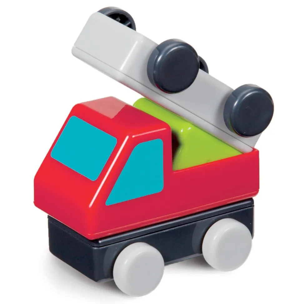 Go Go Working Cars 18 Piece Magnetic Blocks Set