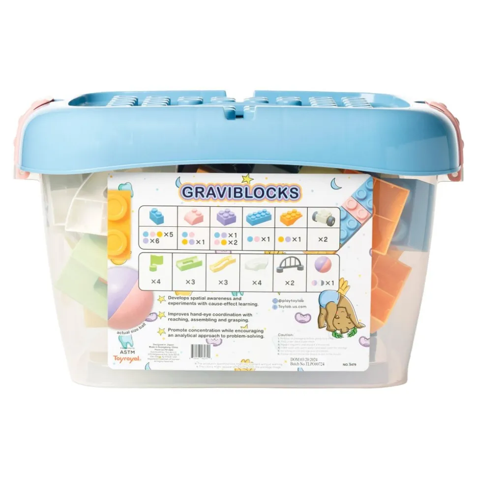 GraviBlocks Toddler Ball Run 55 Pieces