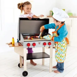 Grill with Food