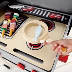 Grill with Food
