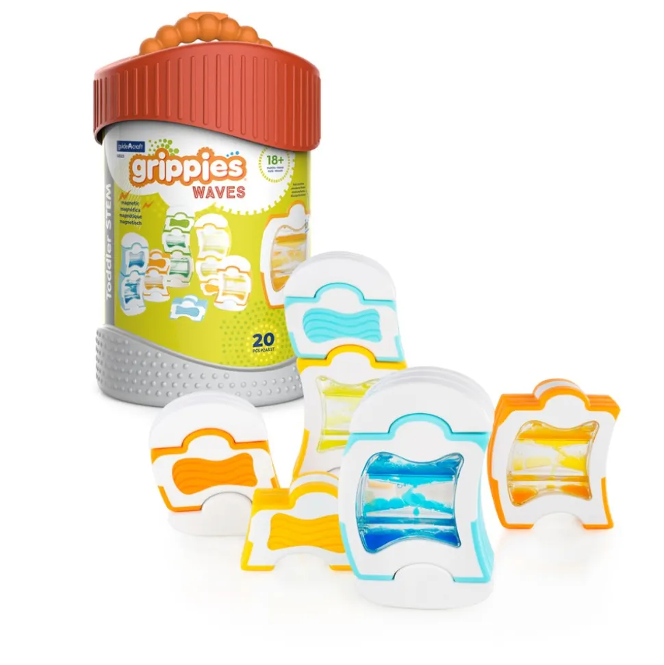 Grippies® Waves STEM Magnetic Building Set 20 Pieces