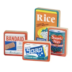 Grocery Store Wooden Play Products 12 Pieces