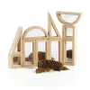 Hardwood Mirror Block Set 10 Pieces