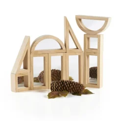 Hardwood Mirror Block Set 10 Pieces