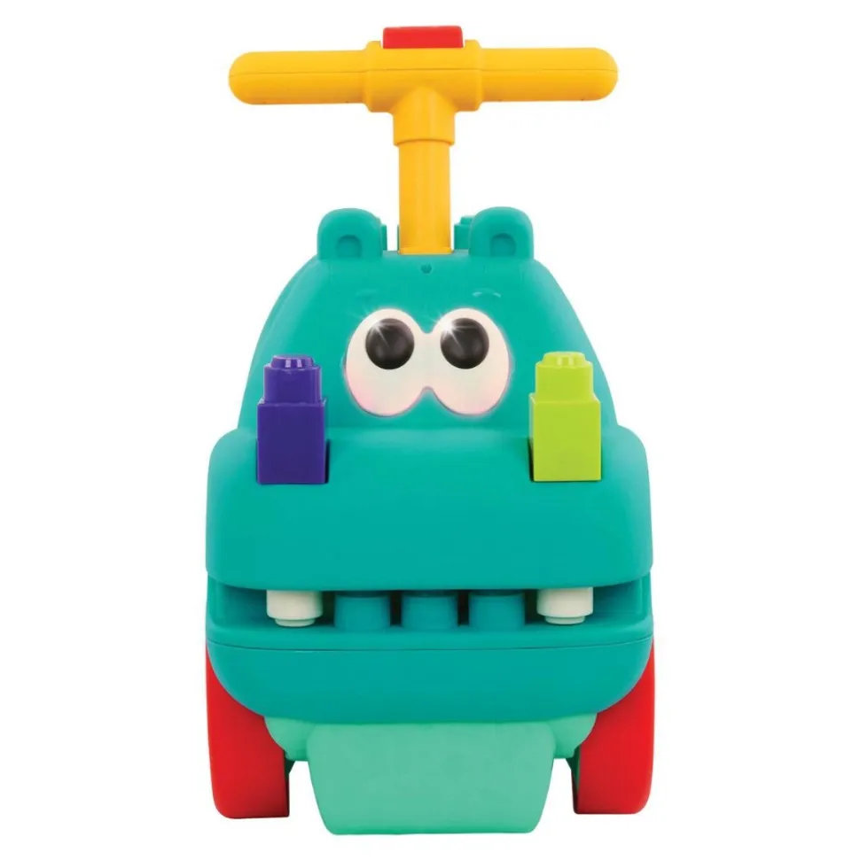 Hippo Ride-On with Lights, Sounds, & Blocks
