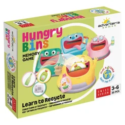 Hungry Bins: Learn to Recycle Memory Game