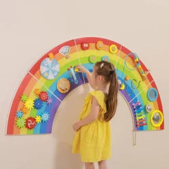 Interactive Rainbow Activity Wall Panels