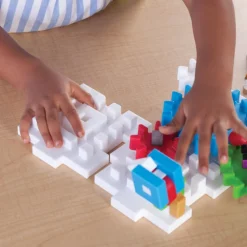 IO Blocks® Tabletop Interlocking Construction Play Set 118 Pieces