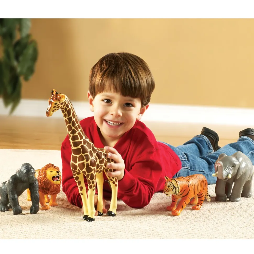 Jumbo Animals from the Jungle, Zoo and Farm 24 Pieces
