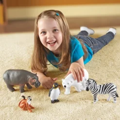 Jumbo Animals from the Jungle, Zoo and Farm 24 Pieces