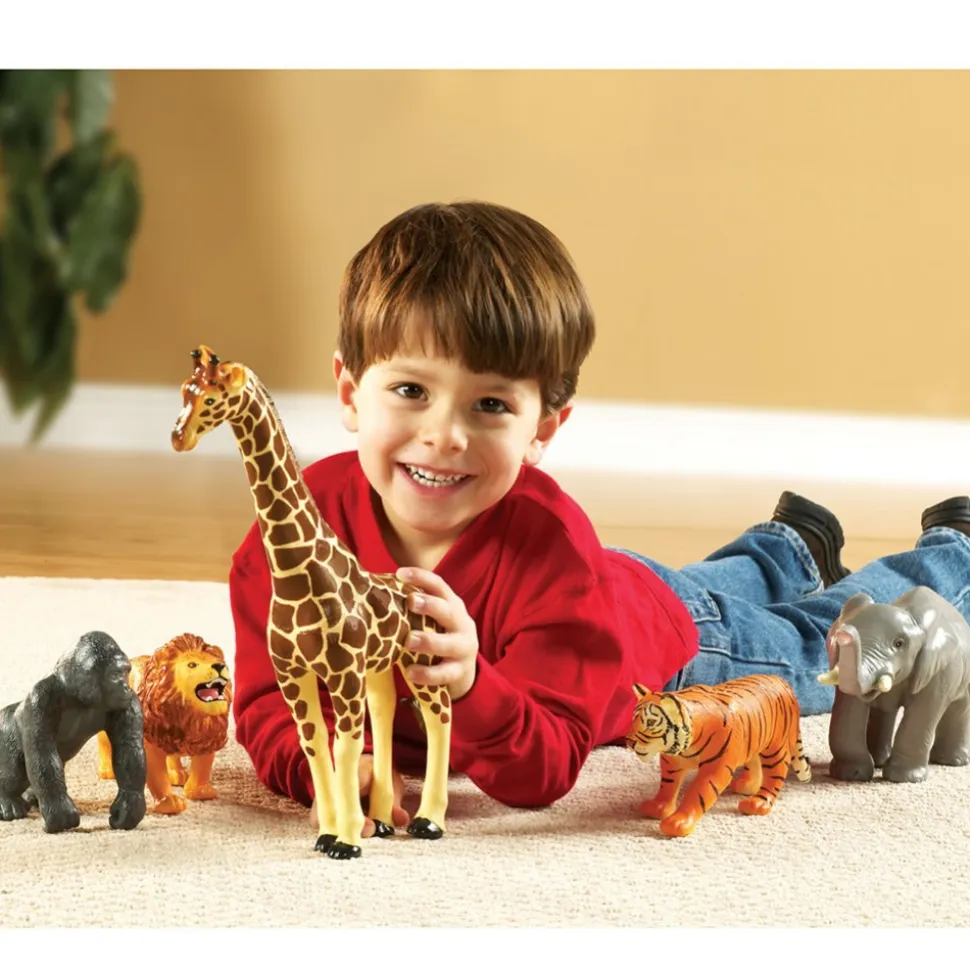 Jumbo Animals Including Pets, Jungle Animals, Farm Animals and Ocean Animals 24 Pieces