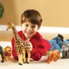 Jumbo Animals Set of 18 Farm, Jungle, & Pets