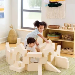 Jumbo Foam Blocks Natural 36 Pieces