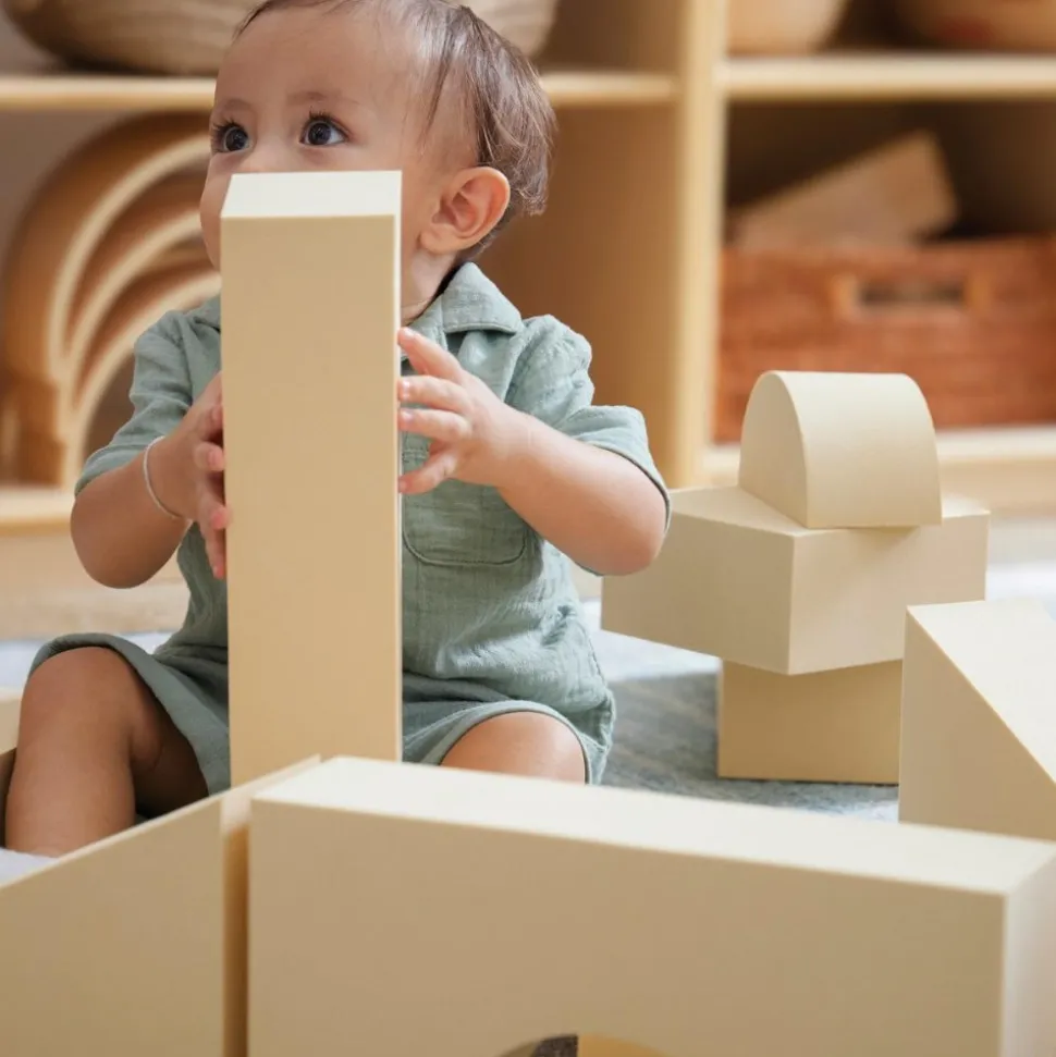Jumbo Foam Blocks Natural 36 Pieces