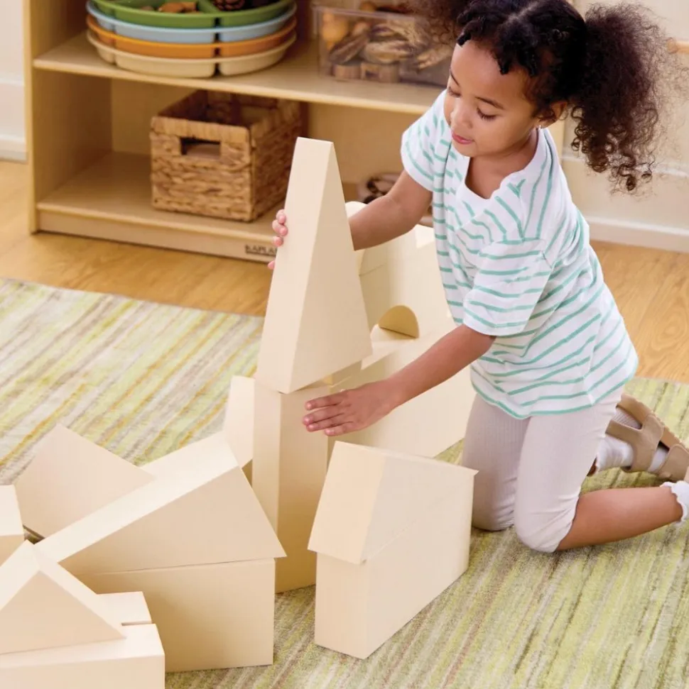 Jumbo Foam Blocks Natural 36 Pieces