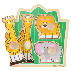 Jumbo Knob Puzzle Set Set of 4