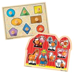 Jumbo Knob Puzzles Set of 2