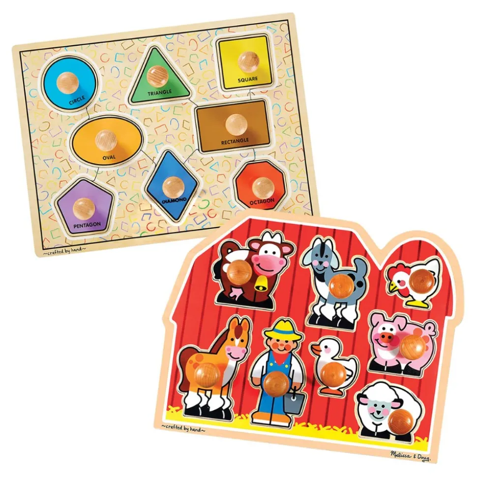 Jumbo Knob Puzzles Set of 2