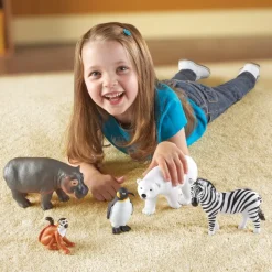 Jumbo Zoo Animals Set of 5