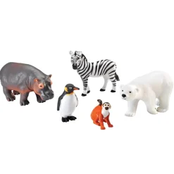Jumbo Zoo Animals Set of 5
