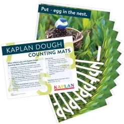 Kaplan Dough Counting Mats Numbers 1-10