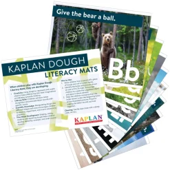 Kaplan Dough Literacy Mats Set of 26
