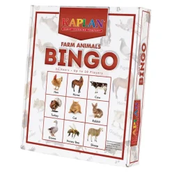 Kaplan Farm Animals Bingo Game